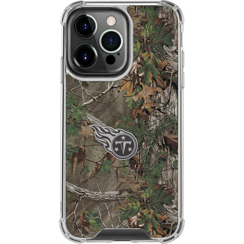 NFL Tennessee Titans Realtree Xtra Green Camo iPhone 16 Pro Clear Case